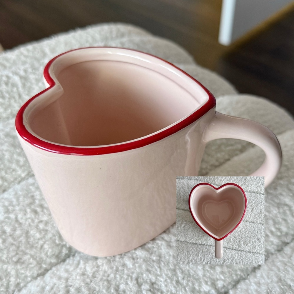 Brand New Threshold Mug Valentine’s Pink Heart Shaped (Target Exclusive) ❤️
